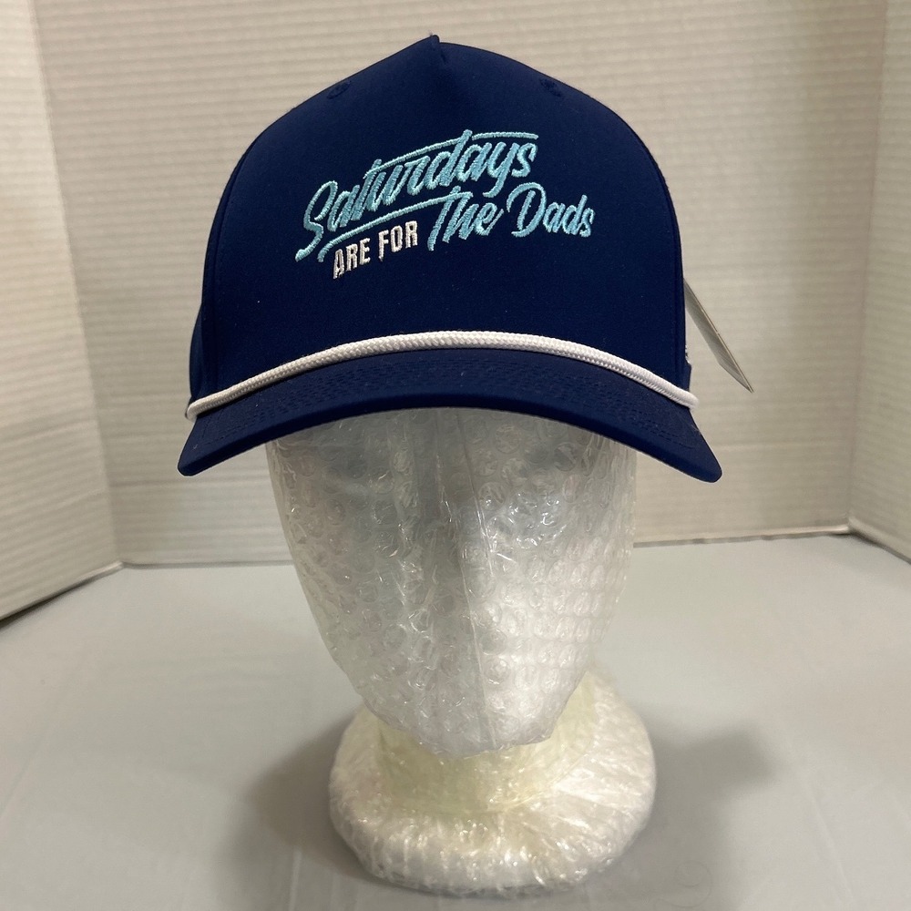 Barstool Sports Saturdays Are For The Dads Navy Blue Rope Snapback Hat XBAR15860